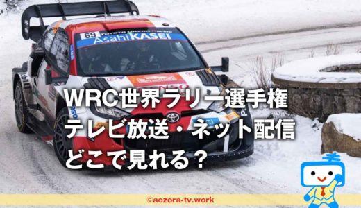 WRC2023の視聴方法・見る方法は？世界ラリー選手権のテレビ放送・ネット配信！料金と放送日を調査
