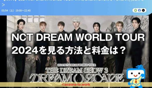2024 NCT DREAM WORLD TOURはKNTVで見れる！料金と視聴方法を解説